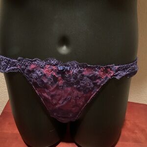 Elegant Blue Lace Women's Panties- Brazilian Brief- NWT